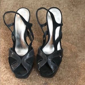 Bebe Black heel Size 7